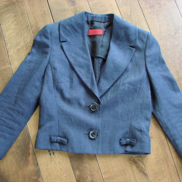 Hugo Boss Jackets & Blazers - Women's Navy Cropped Blazer Jacket